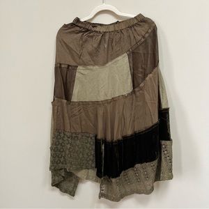 Comme des Garçons Vintage Tricot Khaki Asymmetrical Skirt size: S